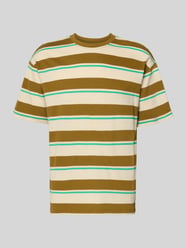 T-shirt met streepmotief Model 'KYRAN' van Blend Beige - 5