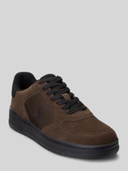 Sneakersy z naturalnej skóry welurowej model 'MASTERS' od Polo Ralph Lauren - 20