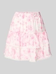 Rozkloszowana spódnica z mieszanka wiskozy model 'BLISS' od VERO MODA Fuksjowy - 7