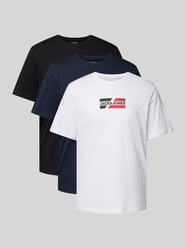 T-Shirt mit Label-Print von Jack & Jones Schwarz - 5