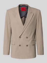 Marynarka garniturowa z mieszanki bawełny, krój slim fit, model 'HENRY' od HUGO - 13