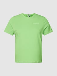 PLUS SIZE T-shirt met labeldetail van Tommy Hilfiger Curve Groen - 9