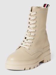 Bikerboots mit Label-Details Modell 'MONOCHROMATIC' von Tommy Jeans Beige - 25