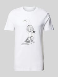 T-Shirt mit Motiv-Print Modell 'Seagull Sneaker' von Mister Tee Weiß - 33