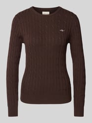 Gebreide pullover met kabelpatroon van Gant - 20