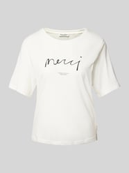 T-Shirt mit Statement-Print von Marc O'Polo Beige - 21