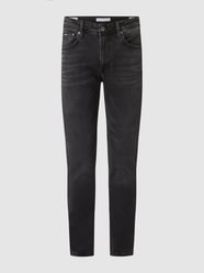 Slim Fit Jeans mit Label-Patch Modell 'Stanley'  von Pepe Jeans Schwarz - 38
