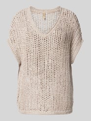 Strickpullover mit gerippten Abschlüssen Modell 'RUDY' von Soyaconcept Beige - 43