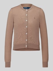 Cardigan aus Wolle mit Logo-Stitching von Polo Ralph Lauren - 34