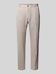 regular fit pantalon van viscosemix model 'Lester' van JOOP! COLLECTION Beige - 3