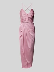 Abendkleid in Wickel-Optik von V by Vera Mont Pink - 3