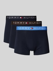 Trunks mit elastischem Logo-Bund im 3er-Pack von Tommy Hilfiger Blau - 19