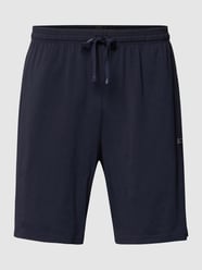 Sweatshorts mit Label-Stitching Modell 'Mix&Match Short' von BOSS Blau - 39