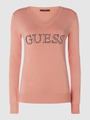 Pullover mit Zierperlen Modell 'Anne' von Guess Pink - 10