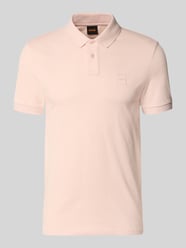Regular Fit Poloshirt aus Baumwoll-Mix Modell 'PASSENGER' von BOSS Orange Pink - 11