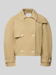 trenchcoat met mouwtrensjes model 'MIA' van Topshop Beige - 12