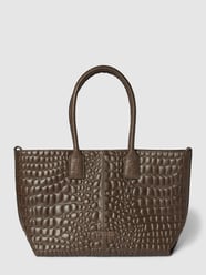 Torba shopper z detalem z logo model ‘Chelsea’ od LIEBESKIND BERLIN Zielony - 27