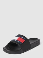 Klapki z detalami z logo od Tommy Jeans Czarny - 26