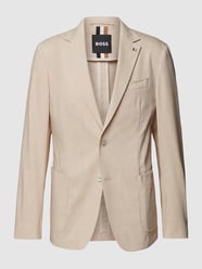 Slim Fit 2-Knopf-Sakko mit Stretch-Anteil von BOSS Weiß - 39
