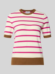 Gebreid shirt van viscosemix met ronde hals van Jake*s Casual - 8