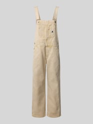 Straight fit tuinbroek met labeldetail van Carhartt Work In Progress Beige - 15