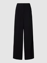 Stoffhose mit Bundfalten von Zero Schwarz - 7