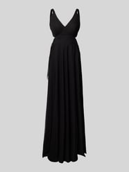 Abendkleid mit tiefem V-Ausschnitt von TROYDEN COLLECTION Schwarz - 38