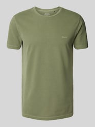 T-Shirt mit Label-Stitching von Gant - 10