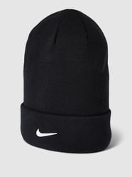 Beanie met labeldetail van Nike Zwart - 2