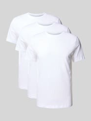 Regular Fit T-Shirt Set aus reiner Baumwolle im 3er-Pack von SELECTED HOMME - 23