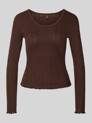 Slim Fit Langarmshirt mit Baumwoll-Anteil Modell 'TENNA' von ONLY - 36
