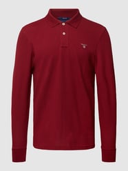 Poloshirt im langärmeligen Design von Gant Bordeaux - 29