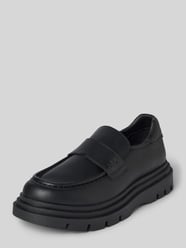 Penny Loafer aus Leder mit Schaftbrücke Modell 'Angry' von ARMANI EXCHANGE Schwarz - 9