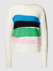 Strickpullover in Colour-Blocking-Design Modell 'Polora' von Opus Weiß - 18