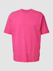 Relaxed Fit T-Shirt aus Baumwolle mit Rundhalsausschnitt von Marc O'Polo Pink - 4