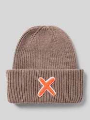 Mütze aus Schurwolle-Kaschmir-Mix mit Motiv-Stitching von UNIO HAMBURG - 15