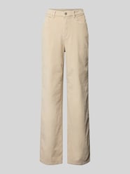 Wide leg corduroy broek van katoenmix, model 'TESSA' van Vero Moda - 4