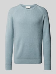 Regular Fit Strickpullover mit Wollanteil mit Strukturmuster von Tom Tailor Denim - 7