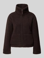 Cropped Teddyjacke mit hohem Stehkragen Modell 'MEGAN' von ONLY - 8