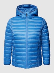 PLUS SIZE Steppjacke mit Kapuze von Tommy Hilfiger Curve Blau - 4
