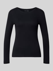 Bluzka z długim rękawem o kroju slim fit z czystej bawełny od Christian Berg Woman - 18