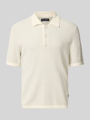 Regular Fit Poloshirt aus Baumwoll-Mix mit Crinkle-Effekt von Marc O'Polo - 39