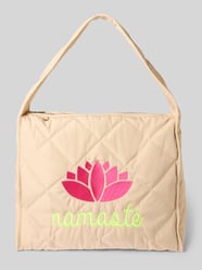 Handtasche mit Steppnähten von miss goodlife Beige - 12