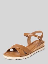 Sandalen in leerlook met kurk-Hak van Tamaris - 32