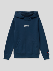 Hoodie met logostitching, model 'Rochester' van CHAMPION Blauw / turquoise - 17