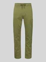 Spodnie materiałowe o kroju slim fit z wpuszczanymi kieszeniami Model 'Thunder' od Blend - 8