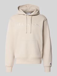 Relaxed Fit Hoodie aus Baumwoll-Mix mit Label-Stitching von Champion Beige - 38