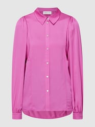 Blouse van viscosemix  van POM Amsterdam Fuchsia - 26