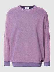 Gebreide pullover met structuurmotief van CARLO COLUCCI Roze - 9