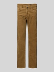 Regular fit corduroy broek met steekzakken, model 'Laval' van Pierre Cardin Beige - 9